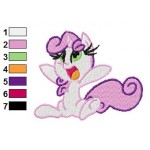 Sweetie My Little Pony Embroidery Design 07